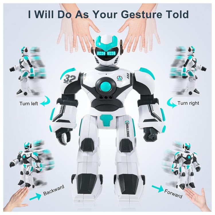 Robo-Programavel-Inteligente-HPROMOT-com-Controle-Remoto-e-foto-2