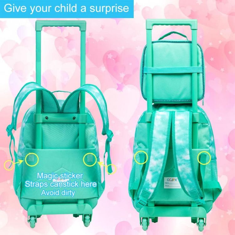 Mochila-Escolar-Infantil-45cm-CCJPX-Uniconio-Verde-3-Pecas-foto-4