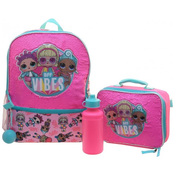 Mochila-Escolar-Infantil-40cm-L.O.L.-Surprise-4-Pecas-com-foto-0