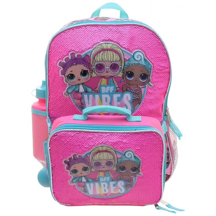 Mochila-Escolar-Infantil-40cm-L.O.L.-Surprise-4-Pecas-com-foto-1