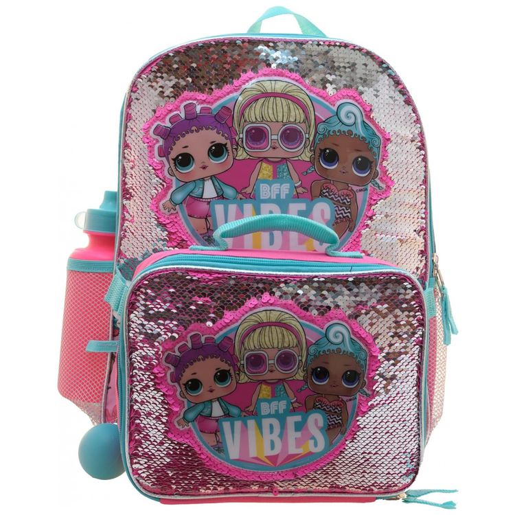 Mochila-Escolar-Infantil-40cm-L.O.L.-Surprise-4-Pecas-com-foto-2