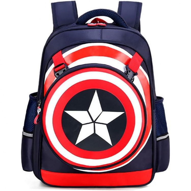 Mochila-Escolar-Infantil-43cm-Yunniel-Capitao-America-para-foto-0