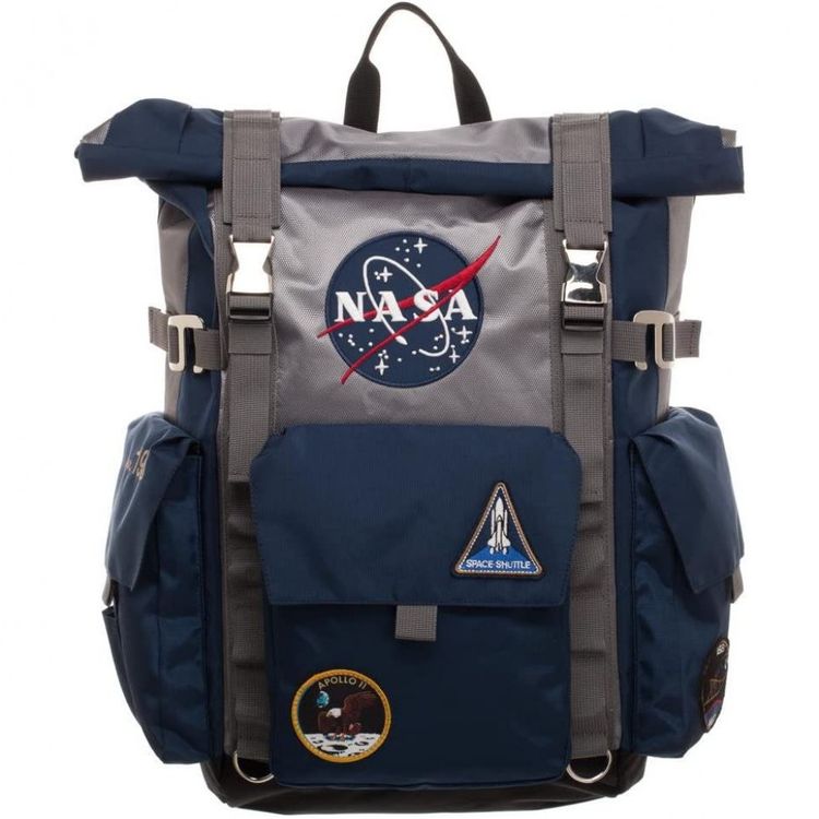 Mochila-Escolar-Infantil-Bioworld-NASA-Roll-Top-para-foto-1