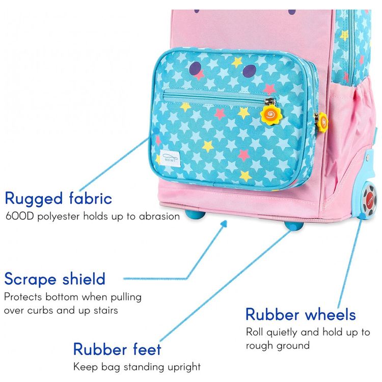 Mochila-Escolar-Infantil-com-Rodinhas-40cm-TWISE-Unicornio-foto-4