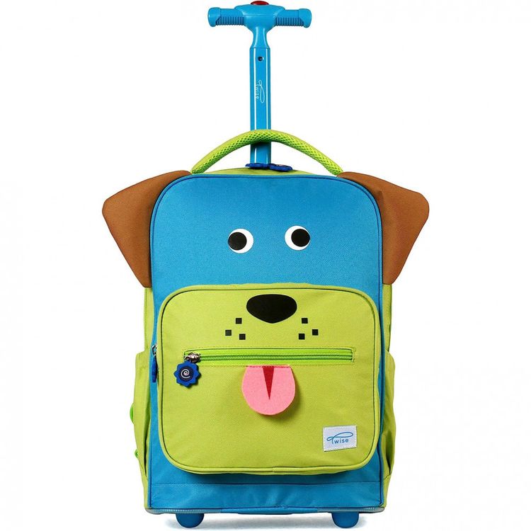 Mochila-Escolar-Infantil-com-Rodinhas-40cm-TWISE-Cachorro-foto-0