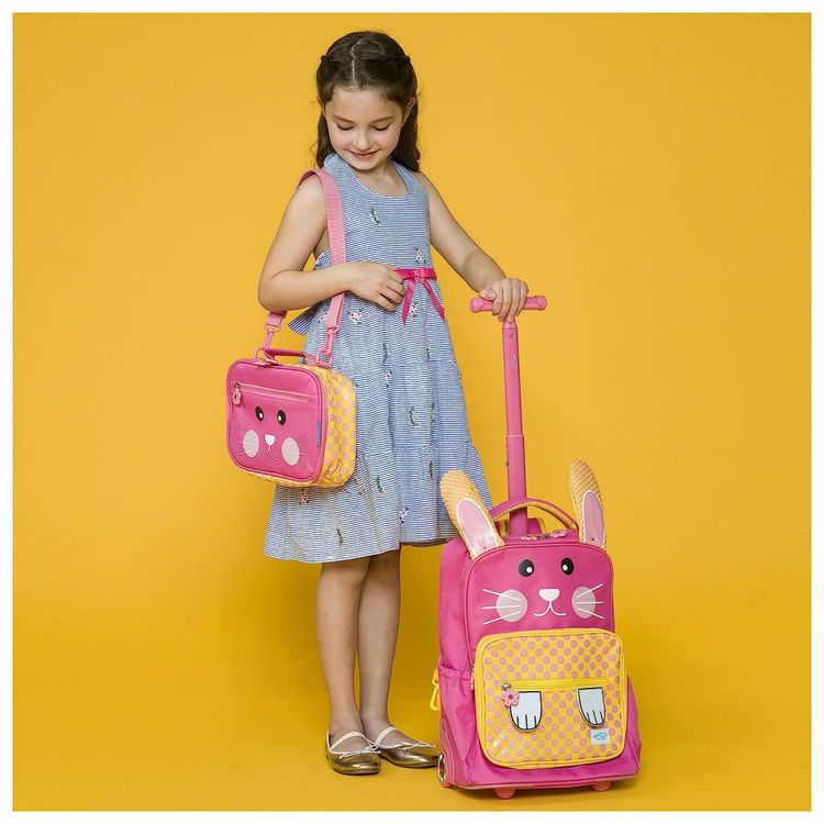 Mochila-Escolar-Infantil-com-Rodinhas-32cm-TWISE-Girafa-para-foto-1