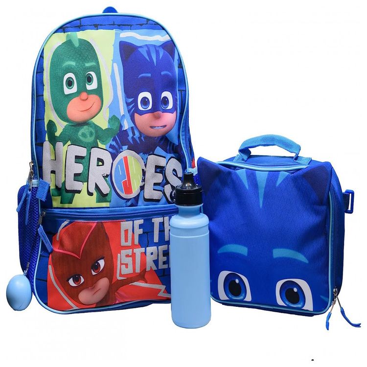 Mochila-Escolar-Infantil-3D-40cm-PJ-Masks-Catboy-Gekko-e-foto-0