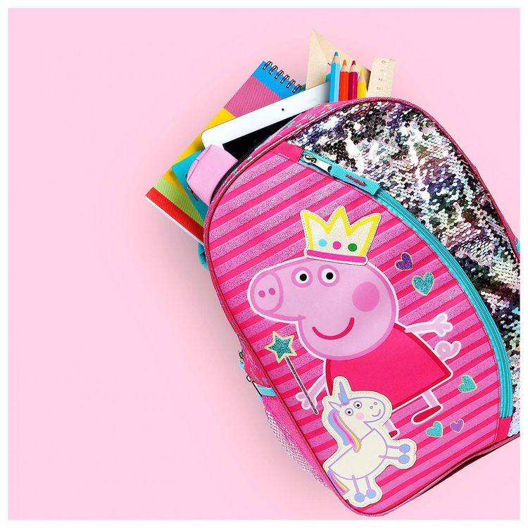 Mochila-Escolar-Infantil-40cm-Peppa-Pig-para-Criancas-Rosa-foto-2