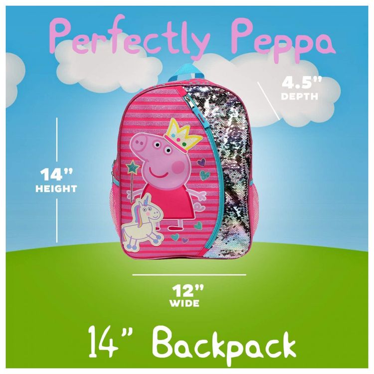 Mochila-Escolar-Infantil-40cm-Peppa-Pig-para-Criancas-Rosa-foto-4