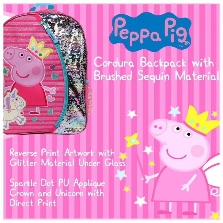 Mochila-Escolar-Infantil-40cm-Peppa-Pig-para-Criancas-Rosa-foto-5