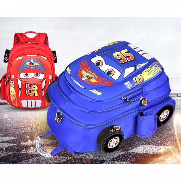 Mochila-Escolar-Infantil-33cm-QWZY-Carros-para-Meninos-e-foto-5