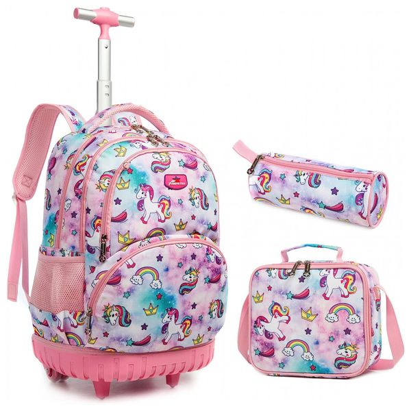 Mochila-Escolar-Infantil-com-Rodinhas-45cm-Jasminestar-para-foto-0