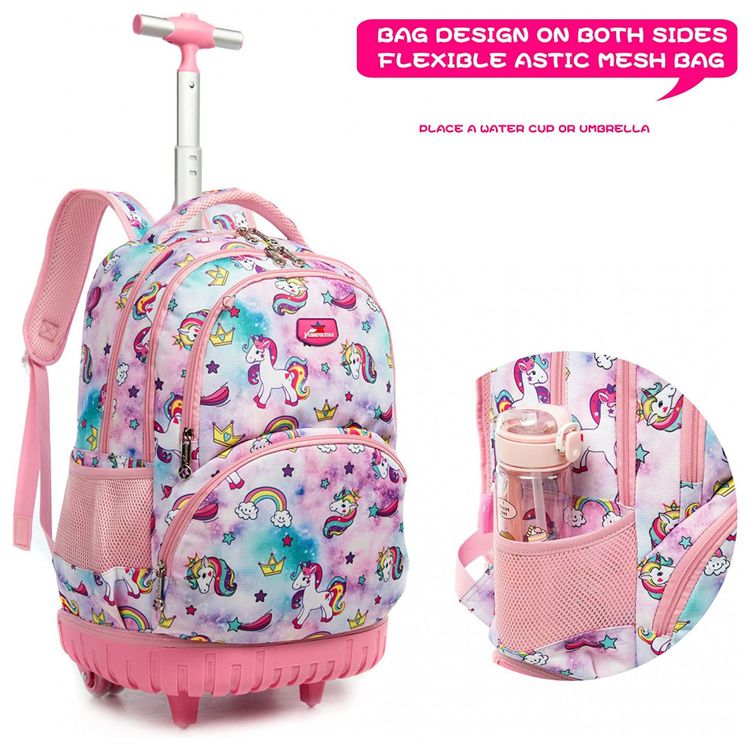Mochila-Escolar-Infantil-com-Rodinhas-45cm-Jasminestar-para-foto-1