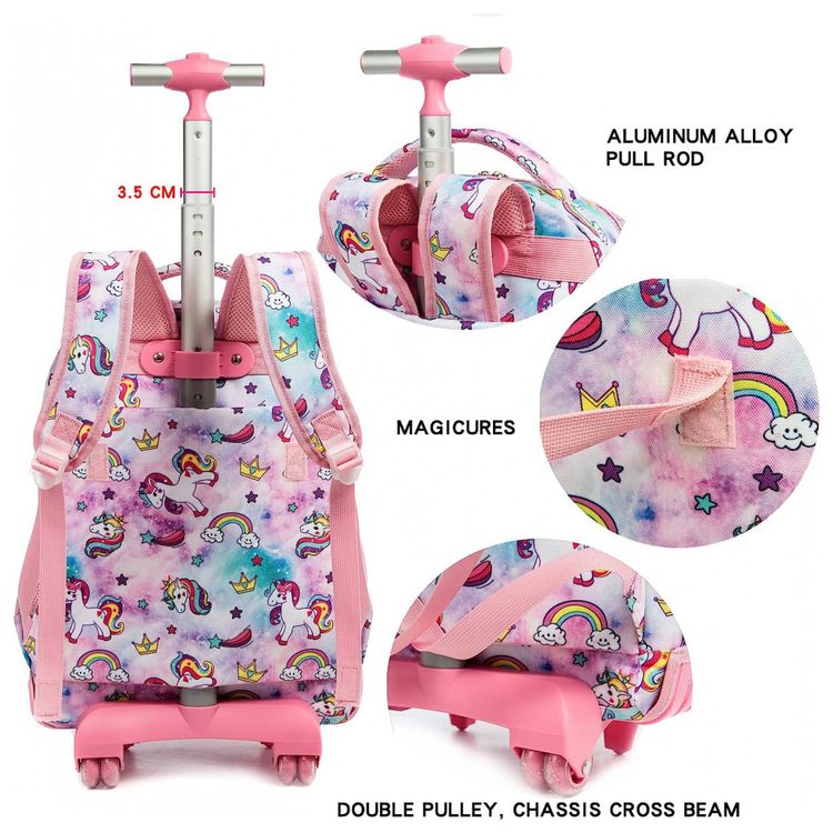 Mochila-Escolar-Infantil-com-Rodinhas-45cm-Jasminestar-para-foto-5