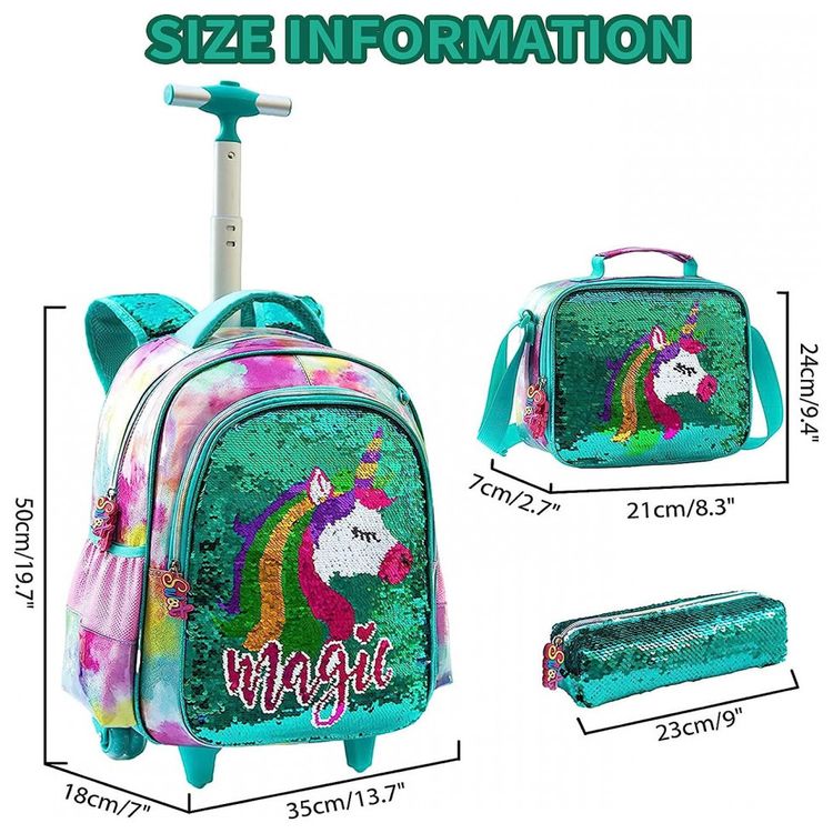 Mochila-Escolar-Infantil-com-Rodinhas-32cm-IvyH-Unicornio-3-foto-1