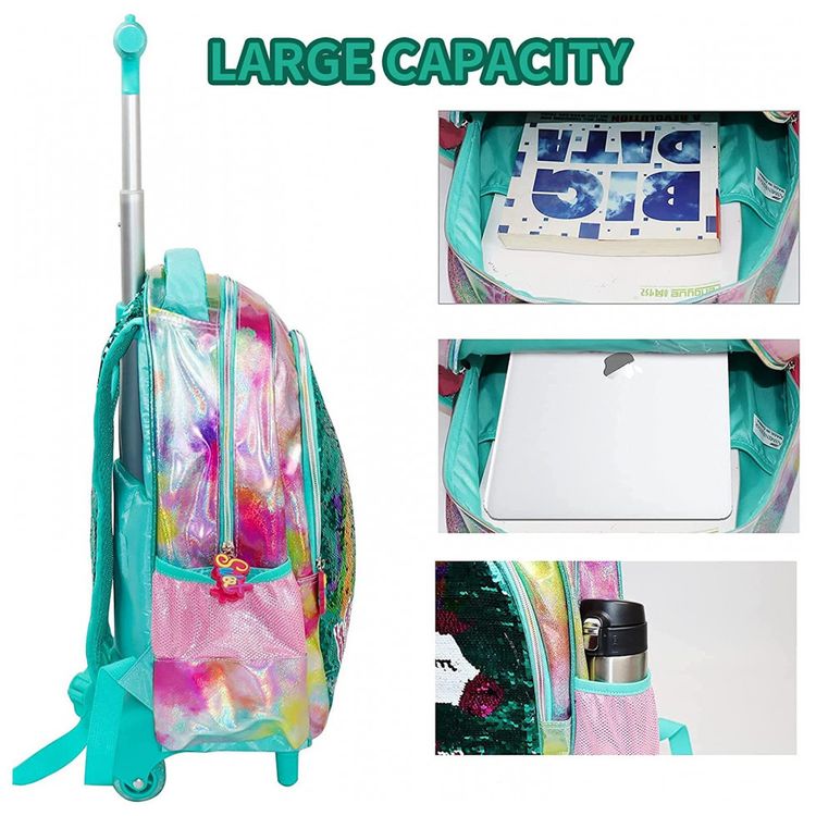 Mochila-Escolar-Infantil-com-Rodinhas-32cm-IvyH-Unicornio-3-foto-2