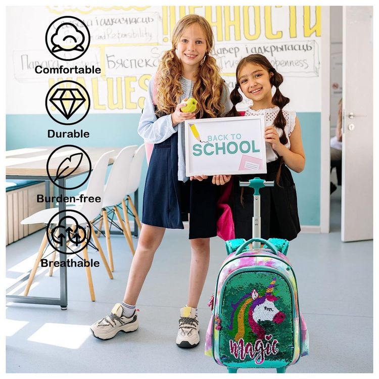 Mochila-Escolar-Infantil-com-Rodinhas-32cm-IvyH-Unicornio-3-foto-5