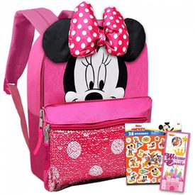 Mochila-Escolar-Infantil-30cm-Disney-Minnie-Mouse-para-foto-0