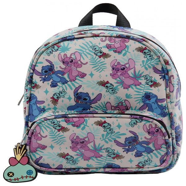 Mini-Mochila-Escolar-Infantil-26cm-Disney-Stitch-e-Angel-foto-0