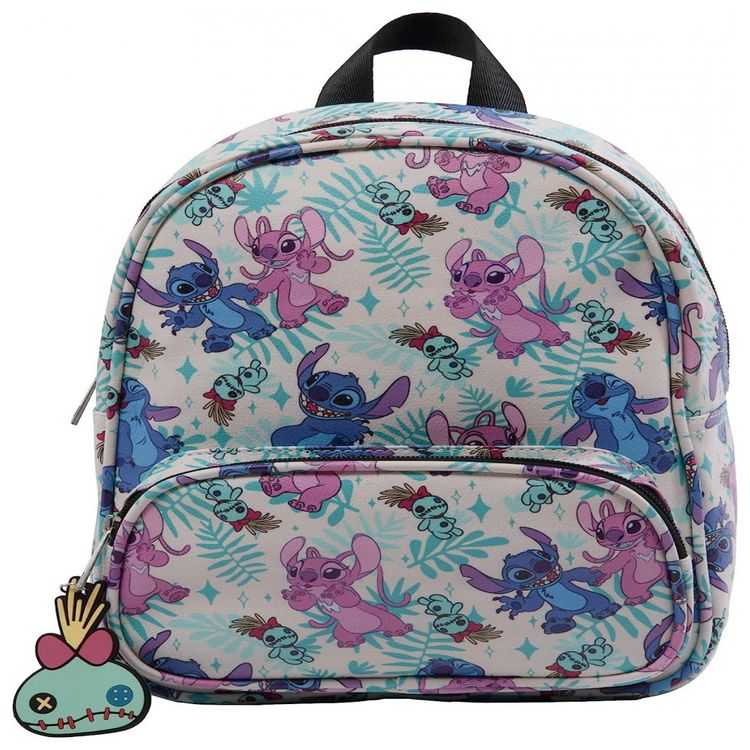 Mini-Mochila-Escolar-Infantil-26cm-Disney-Stitch-e-Angel-foto-0