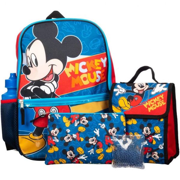 Mochila-Escolar-Infantil-40cm-Bioworld-Mickey-Mouse-5-Pecas-foto-0