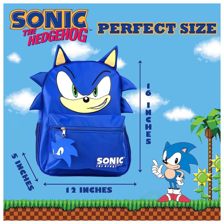 Mochila-Escolar-Infantil-3D-40cm-AI-ACCESSORY-Sonic-Cor-foto-5