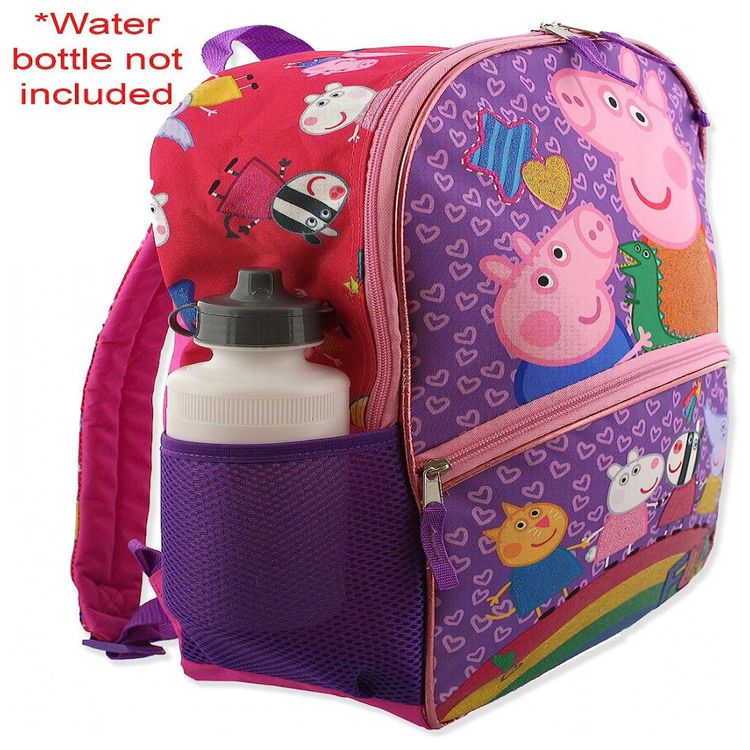 Mochila-Escolar-Infantil-Peppa-Pig-com-5-Pecas-Confortavel-e-foto-3