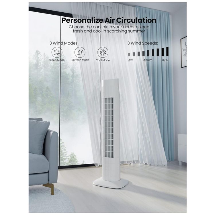 Ventilador-de-Torre-Uthfy-com-3-Velocidades-Controle-Remoto-foto-2