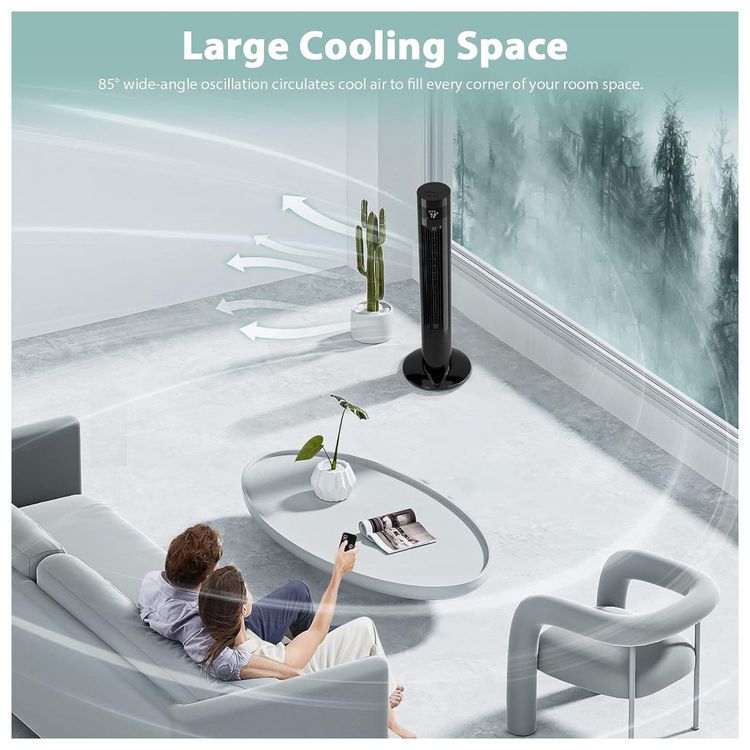 Ventilador-de-Torre-Antarctic-Star-com-3-Velocidades-foto-2
