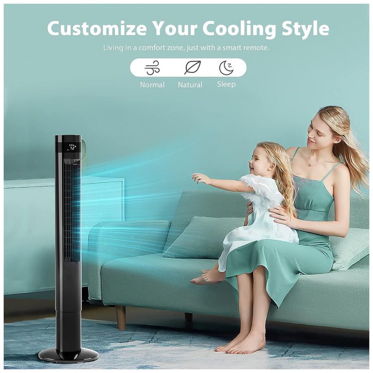 Ventilador-de-Torre-Antarctic-Star-com-3-Velocidades-e-Tela-foto-1