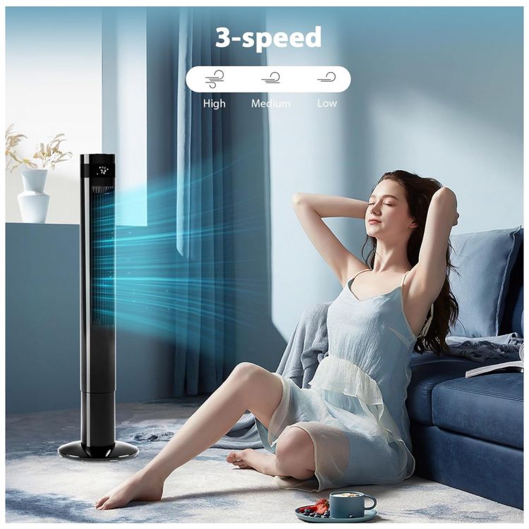 Ventilador-de-Torre-Antarctic-Star-com-3-Velocidades-e-Tela-foto-4