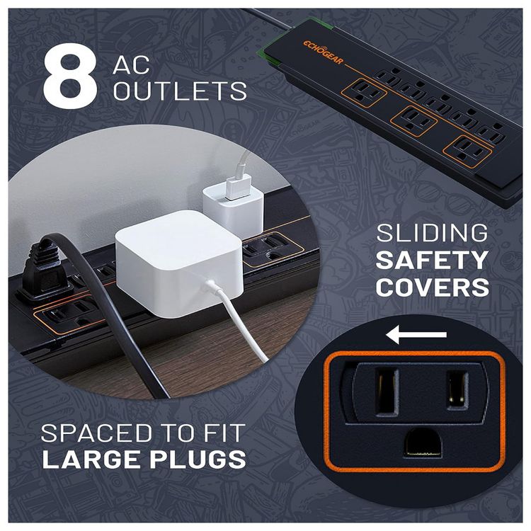 Protetor-Contra-Surtos-Eletricos-ECHOGEAR-com-8-Tomadas-foto-2