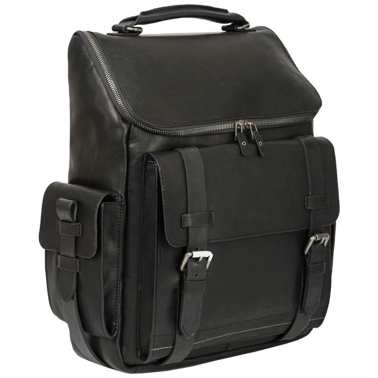 Mochila-Masculina-para-Laptop-de-Couro-Fosco-VELEZ-Preto-foto-4
