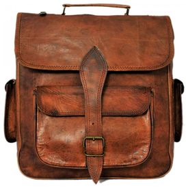 Mochila-Unissex-para-Laptop-de-Couro-RUSTIC-TOWN-Marrom-foto-0