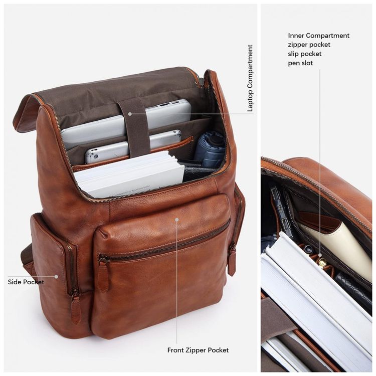 Mochila-Masculina-para-Laptop-de-Couro-BOSTANTEN-Marrom-foto-2