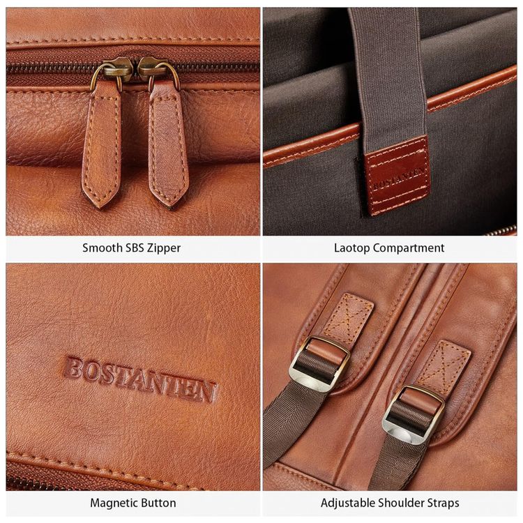 Mochila-Masculina-para-Laptop-de-Couro-BOSTANTEN-Marrom-foto-5
