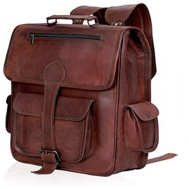 Mochila-Masculina-para-Laptop-de-Couro-C-CUERO-Marrom-foto-0