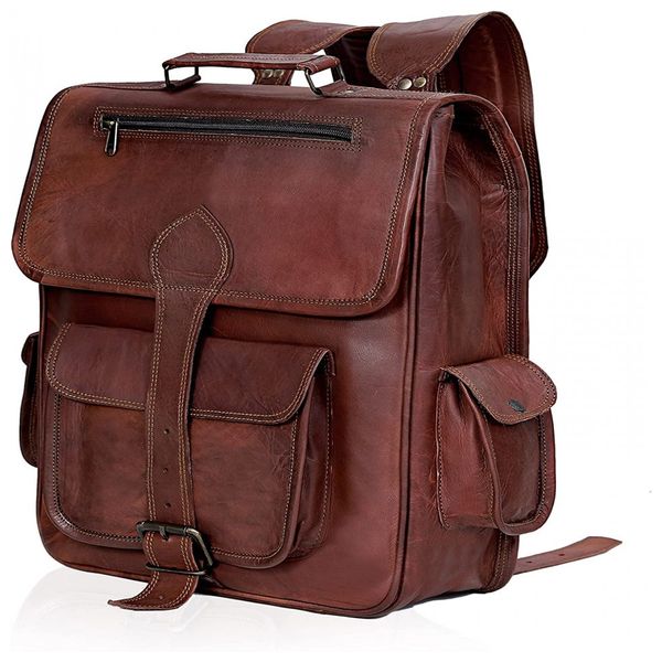 Mochila-Masculina-para-Laptop-de-Couro-C-CUERO-Marrom-foto-0