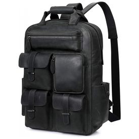 Mochila-Masculina-para-Laptop-de-Couro-S-ZONE-Marrom-Claro-foto-0