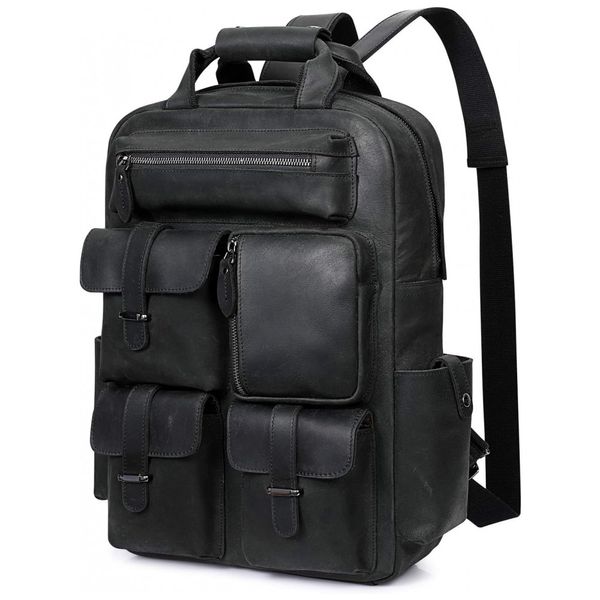 Mochila-Masculina-para-Laptop-de-Couro-S-ZONE-Marrom-Claro-foto-0