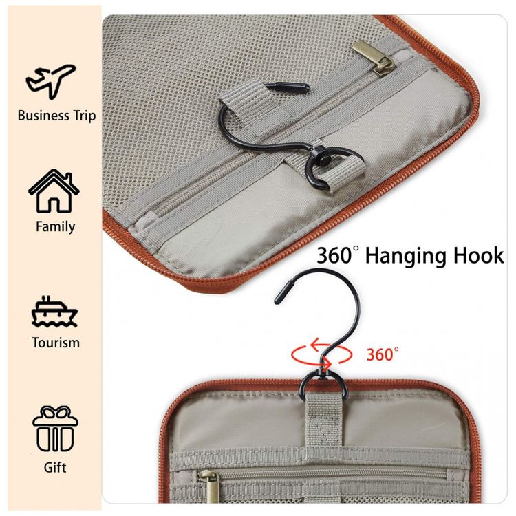 Necessaire-Masculina-de-Couro-BAGSMART-Marrom-foto-3