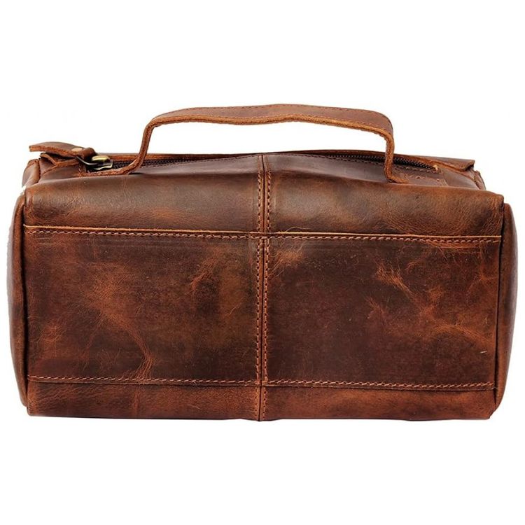 Necessaire-Masculina-de-Couro-CREATIVE-LEATHER-ART-Marrom-foto-2