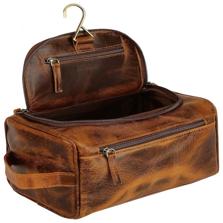 Necessaire-Masculina-de-Couro-a-Prova-D-ELIZO-Marrom-foto-5