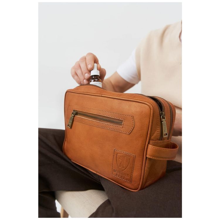 Necessaire-Masculina-Vintage-de-Couro-Conhaque-BERLINER-foto-5