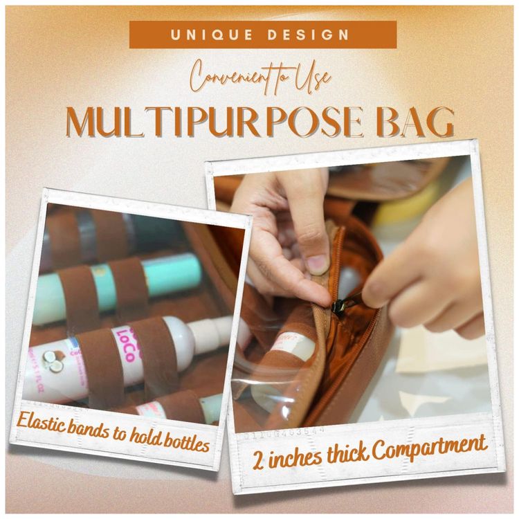 Necessaire-Masculina-de-Couro-SAM-JAMES-Marrom-Claro-foto-4