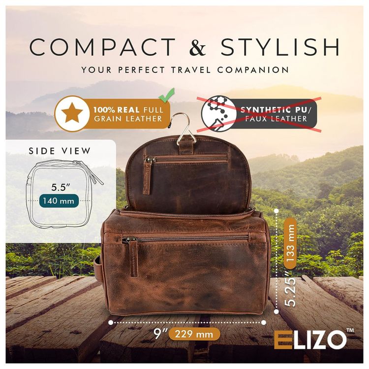 Necessaire-Masculina-de-Couro-Grao-Premium-ELIZO-Marrom-foto-1