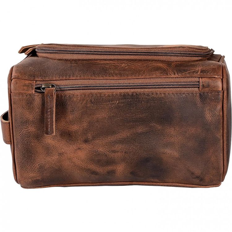 Necessaire-Masculina-de-Couro-Grao-Premium-ELIZO-Marrom-foto-4