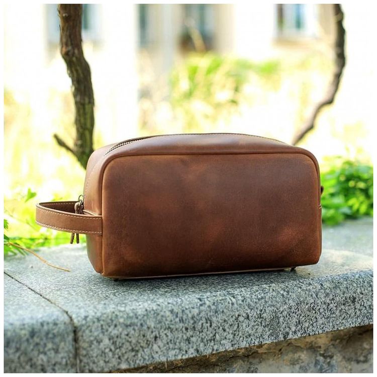 Necessaire-Masculina-de-Couro-RC-ROCKCOW-Marrom-foto-1