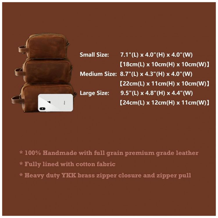 Necessaire-Masculina-de-Couro-RC-ROCKCOW-Marrom-foto-4