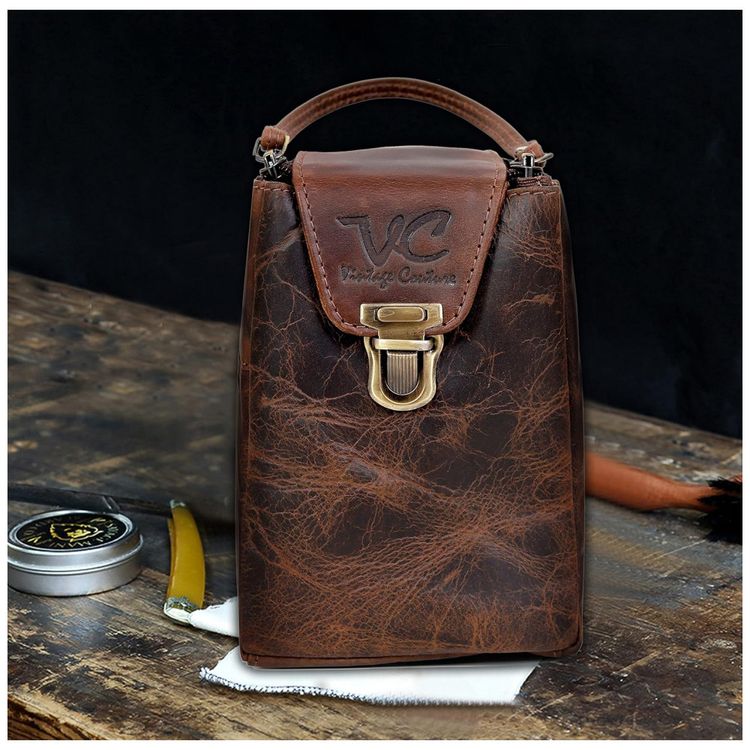 Necessaire-Masculina-de-Couro-VC-VINTAGE-COUTURE-Marrom-foto-1